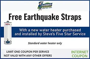 Free Earthquake Straps with New Water Heater